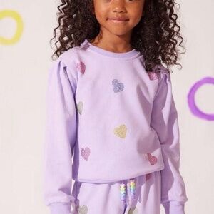 Lola Lavender Crystal Hearts Set